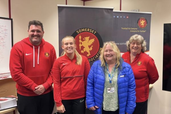 Tracey and the Somerset Cricket Foundation